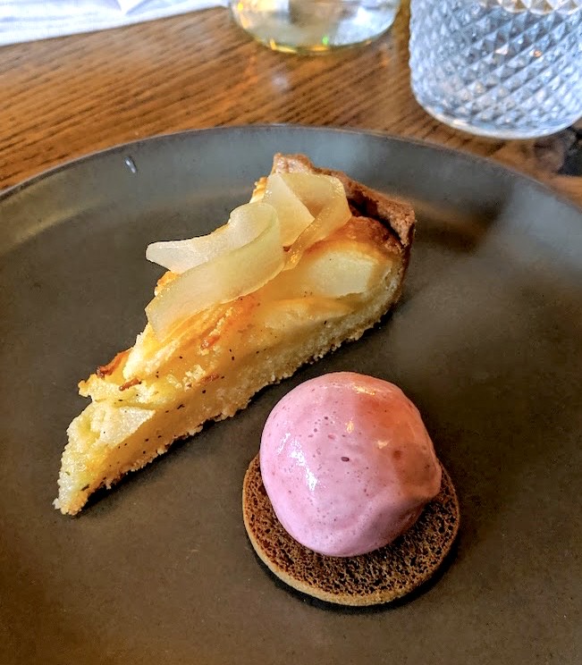 Apple frangipane tart.