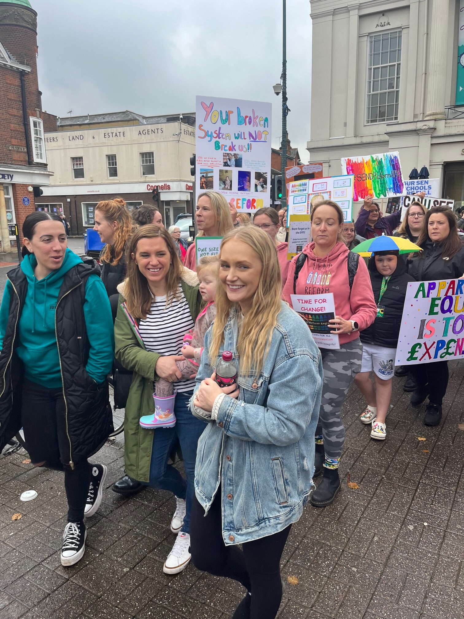 SEND Reform England organised a demonstration in St Albans city centre. Photo: Matt Adams