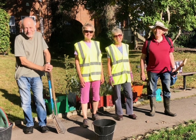 The Civic Rose Garden was in a state of neglect until volunteers began work to restore the space.