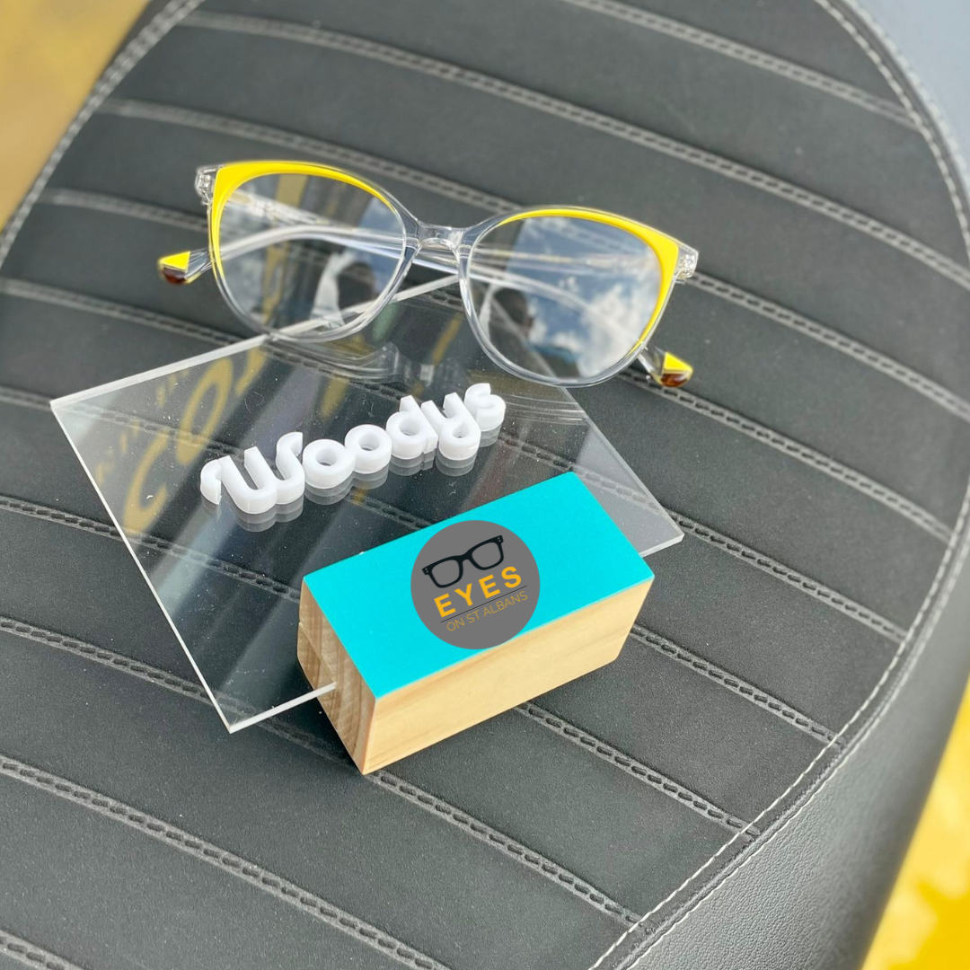 Woodys frames are available from EYES on St Albans.