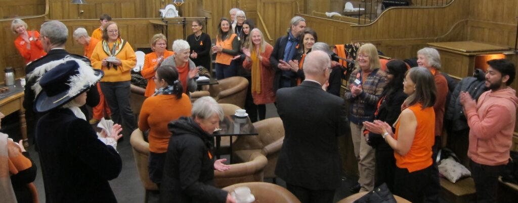 St Albans Soroptimists have launched the Orange the World campaign in the district.