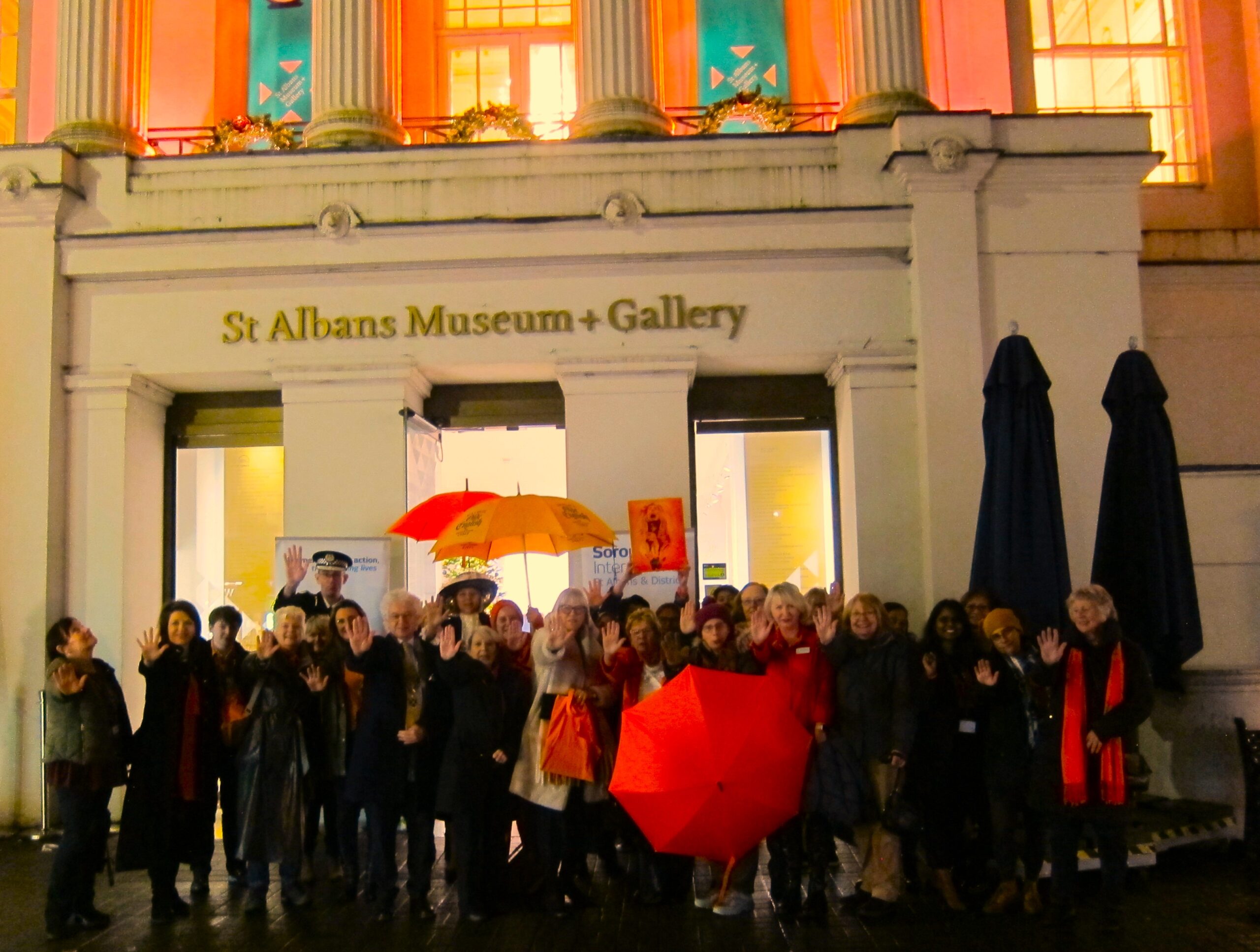St Albans Soroptimists have launched the Orange the World campaign in the district.