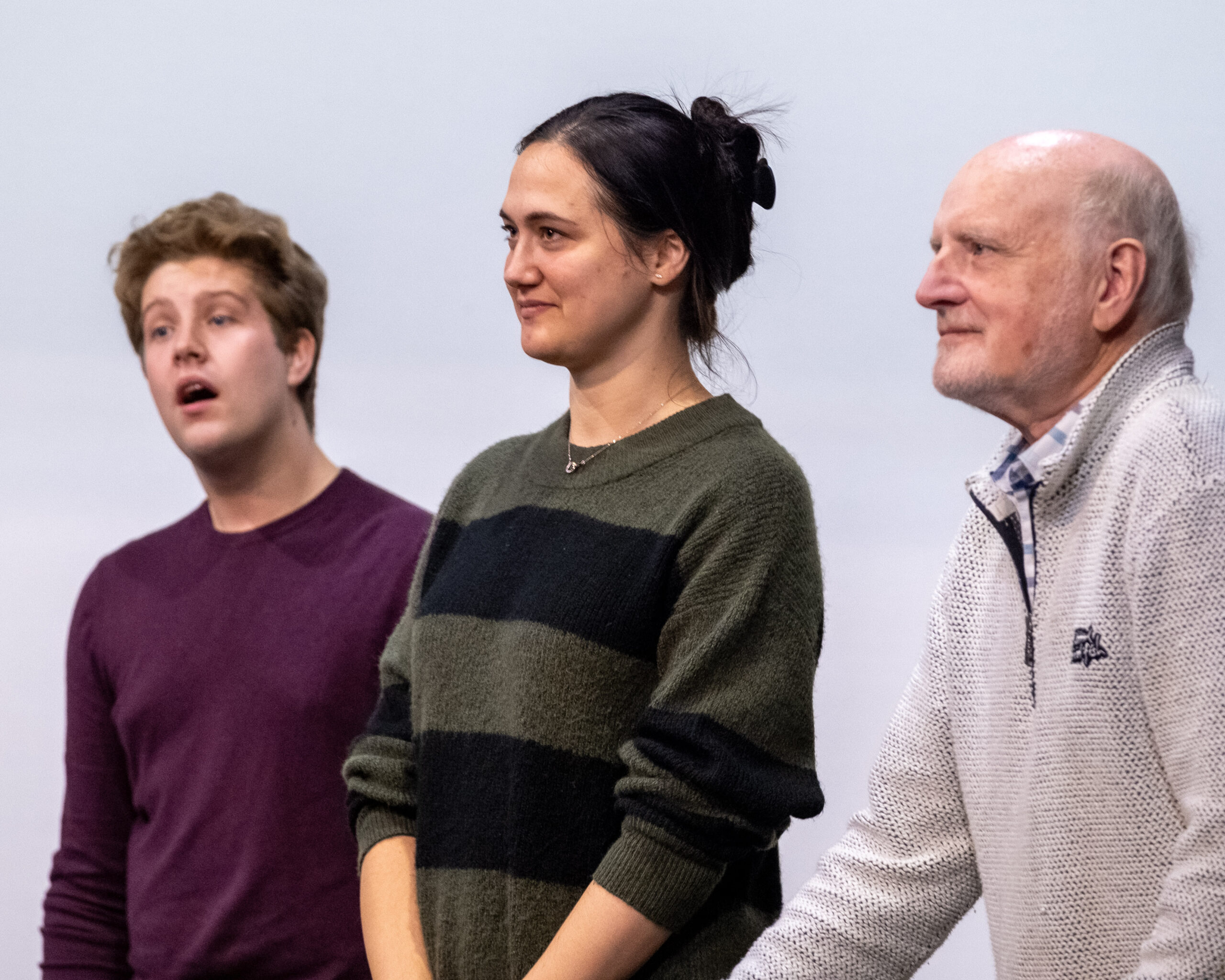 Rehearsals for Parfumerie by the Company of Ten at the Abbey Theatre.