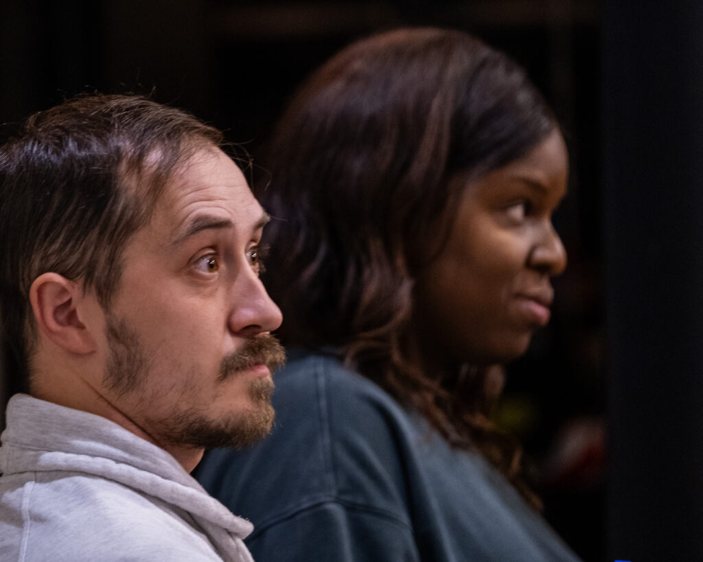 Rehearsals for Parfumerie by the Company of Ten at the Abbey Theatre.