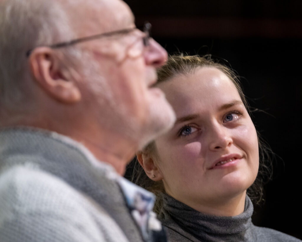 Rehearsals for Parfumerie by the Company of Ten at the Abbey Theatre.