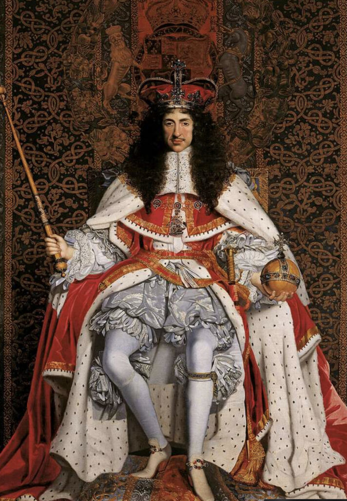 Charles II, in coronation robes, by John Michael Wright