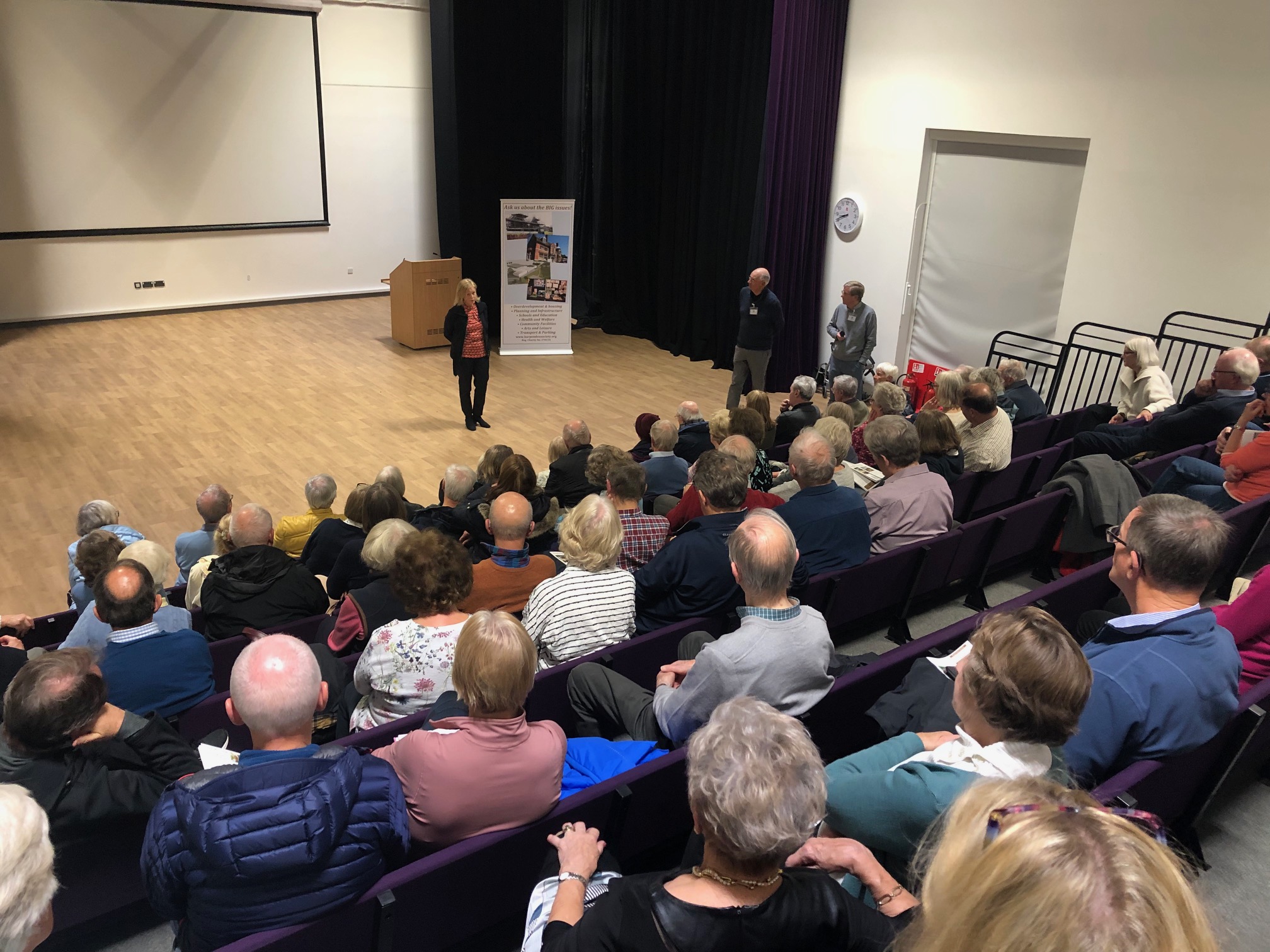 The Harpenden Society's public meeting on healthcare.