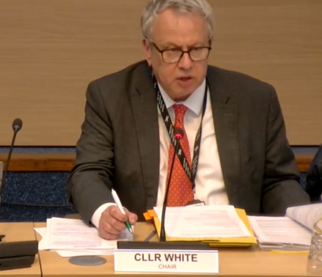 SADC planning policy and climate committee chair Cllr Chris White.