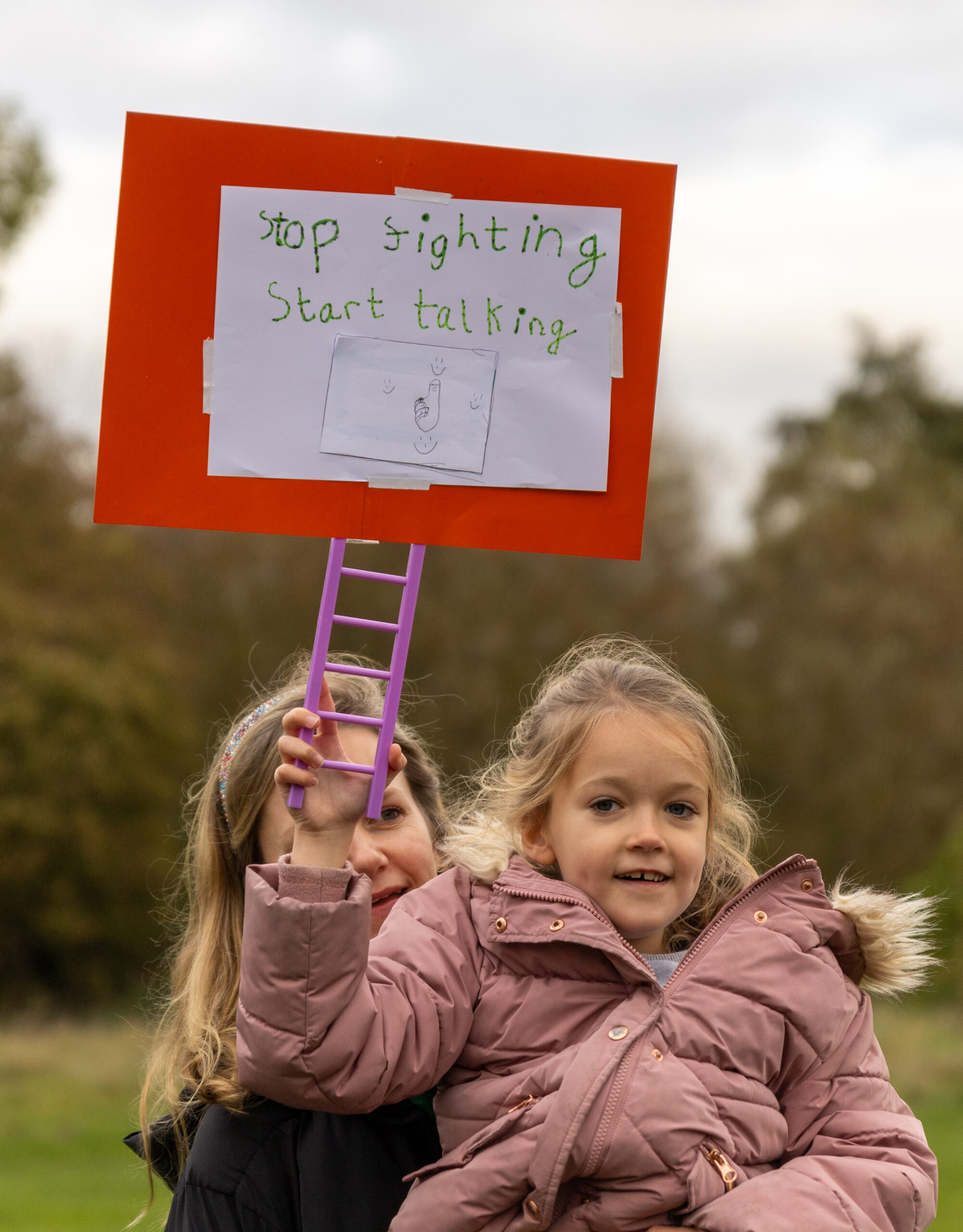 A pro-Palestine protest march in St Albans. Photo: Toby Shepheard.