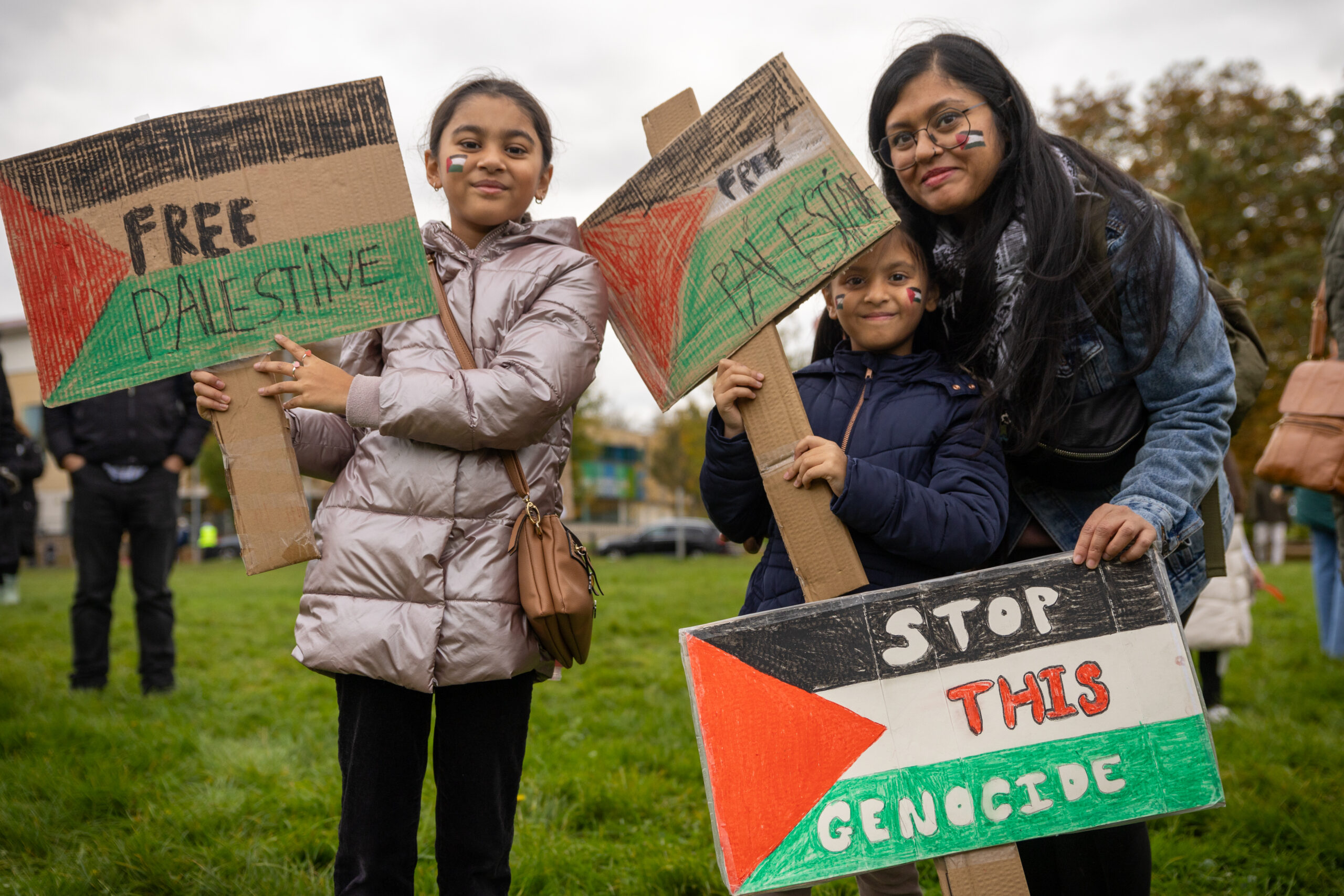A pro-Palestine protest march in St Albans. Photo: Toby Shepheard.