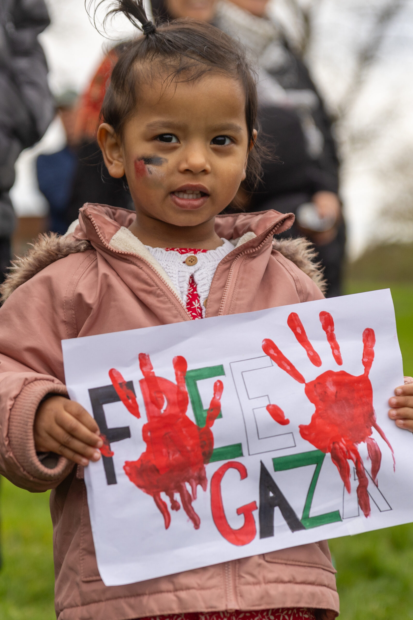 A pro-Palestine protest march in St Albans. Photo: Toby Shepheard.