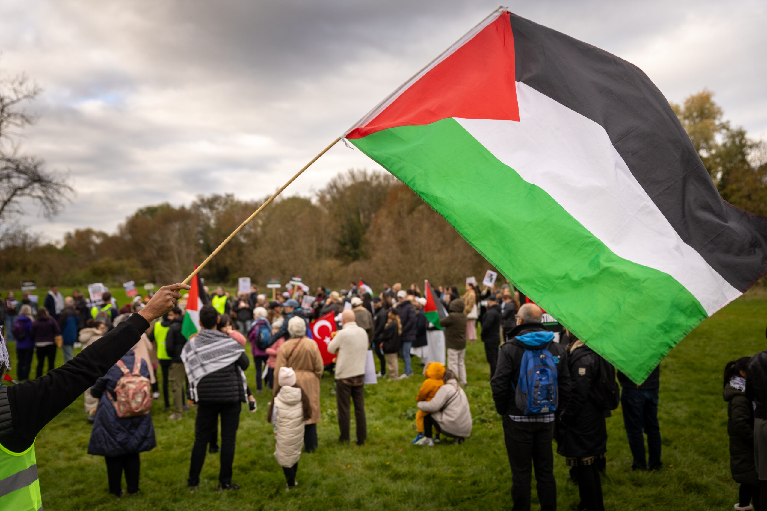 A pro-Palestine protest march in St Albans. Photo: Toby Shepheard.