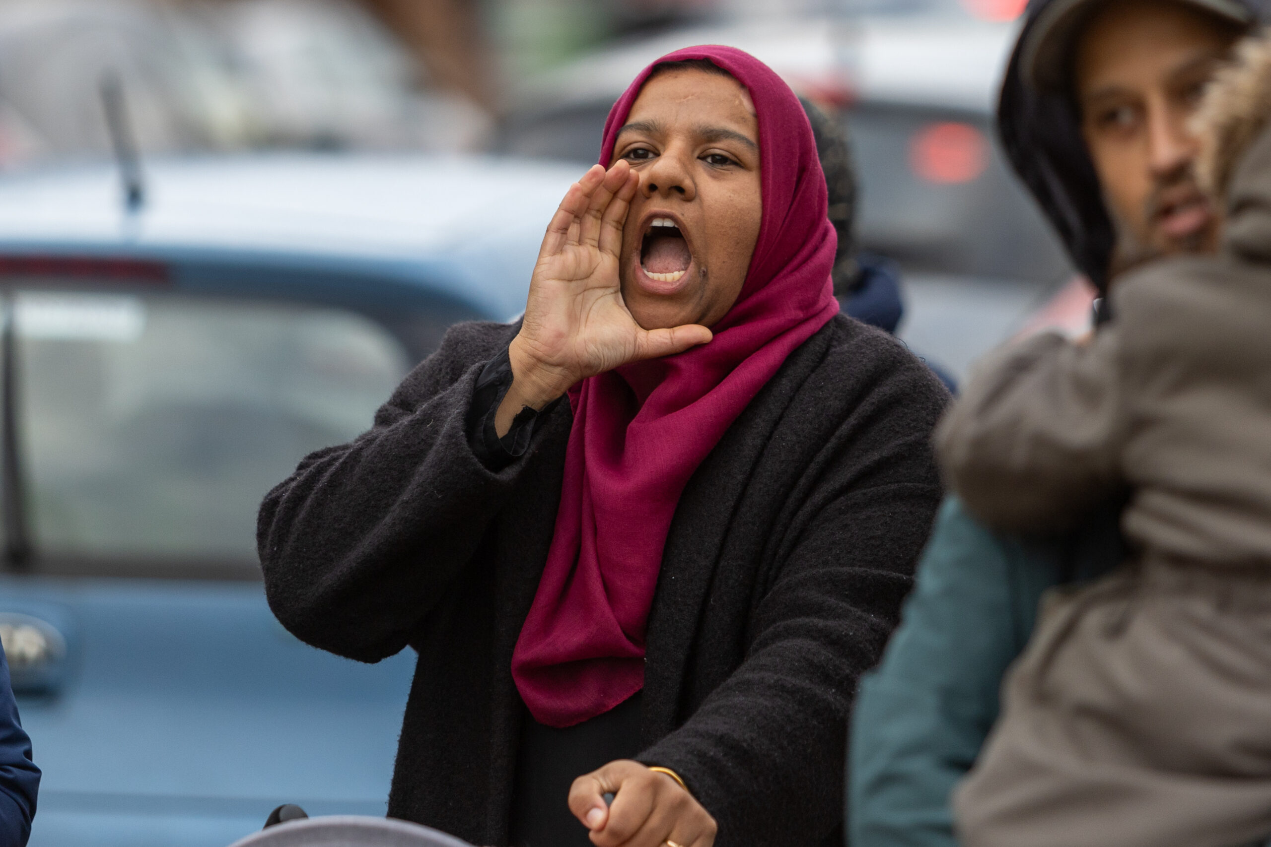 A pro-Palestine protest march in St Albans. Photo: Toby Shepheard.