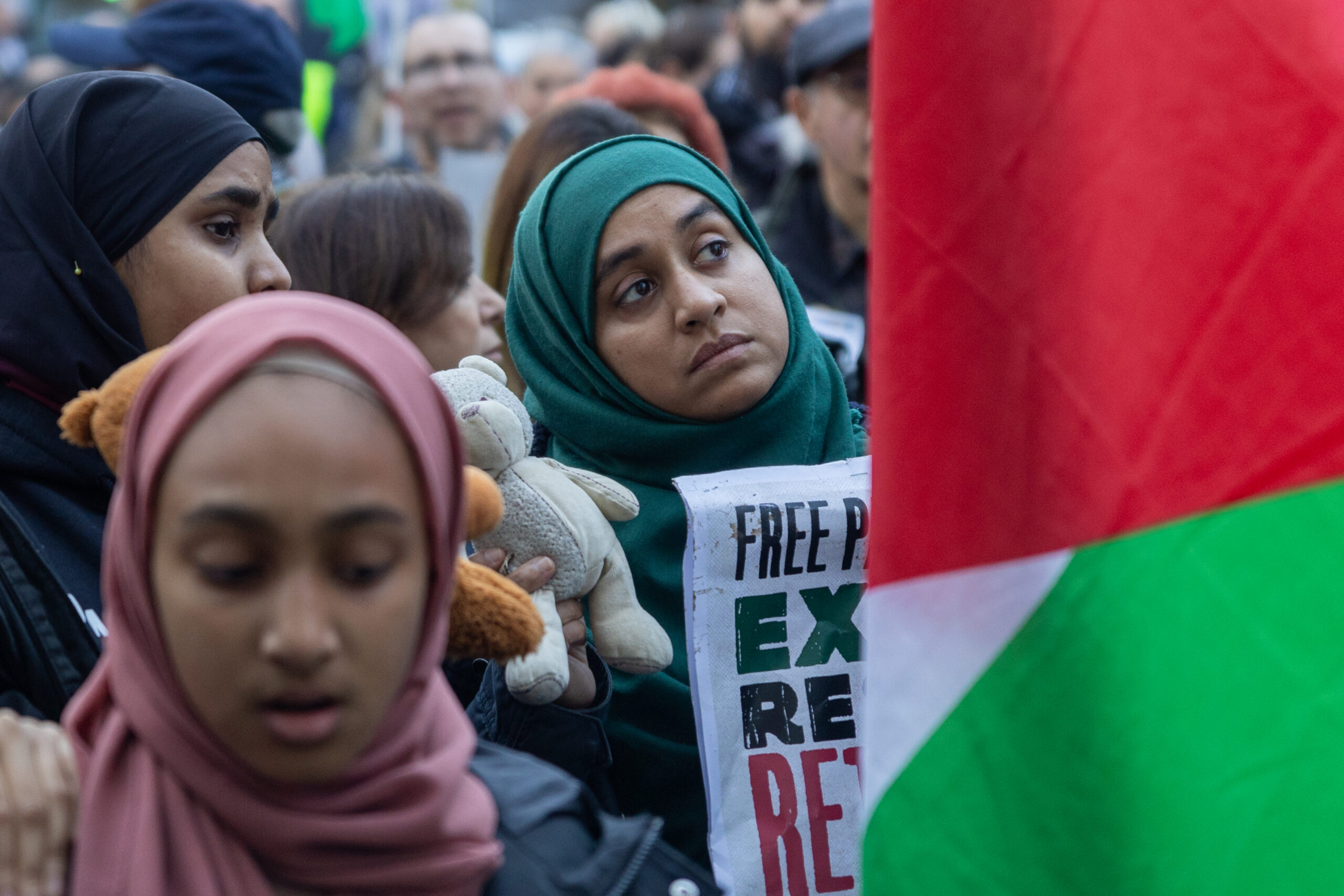 A pro-Palestine protest march in St Albans. Photo: Toby Shepheard.