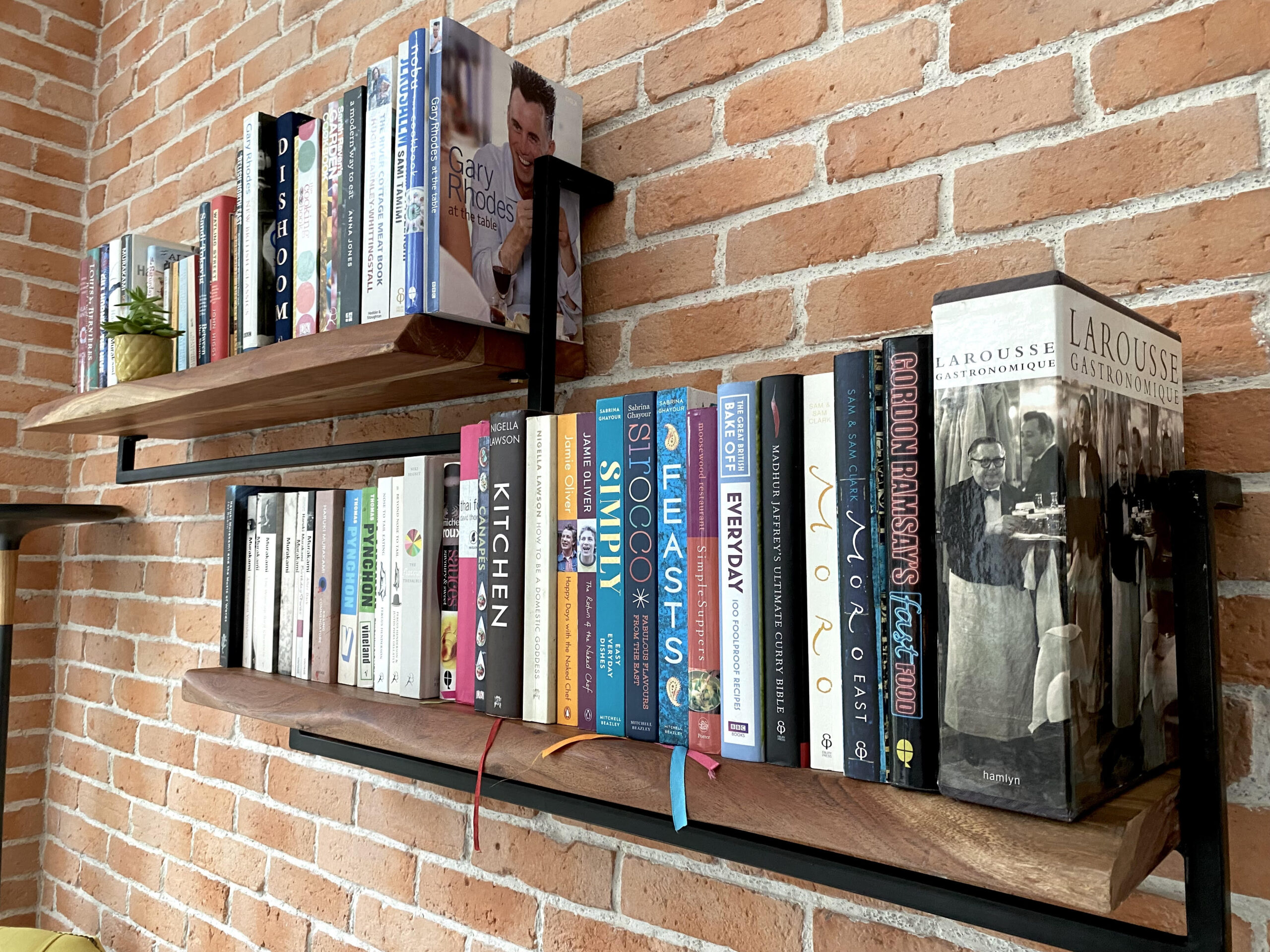 Elena's cookery books collection.