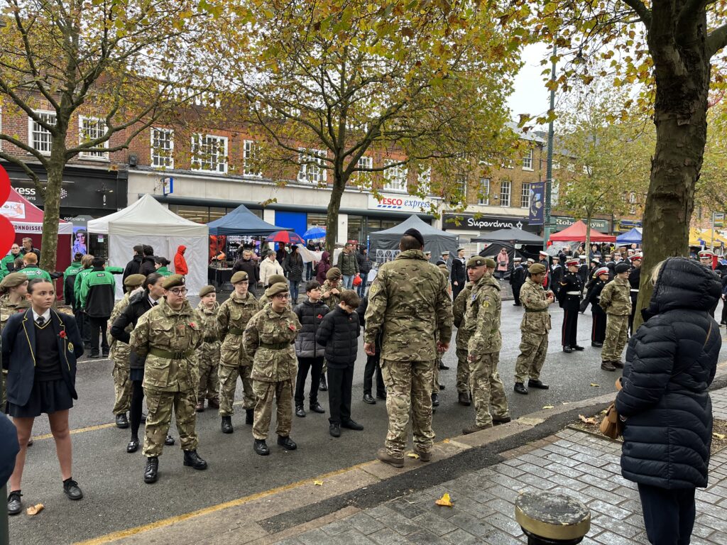 St Albans Remembrance Day parade and service 2023.