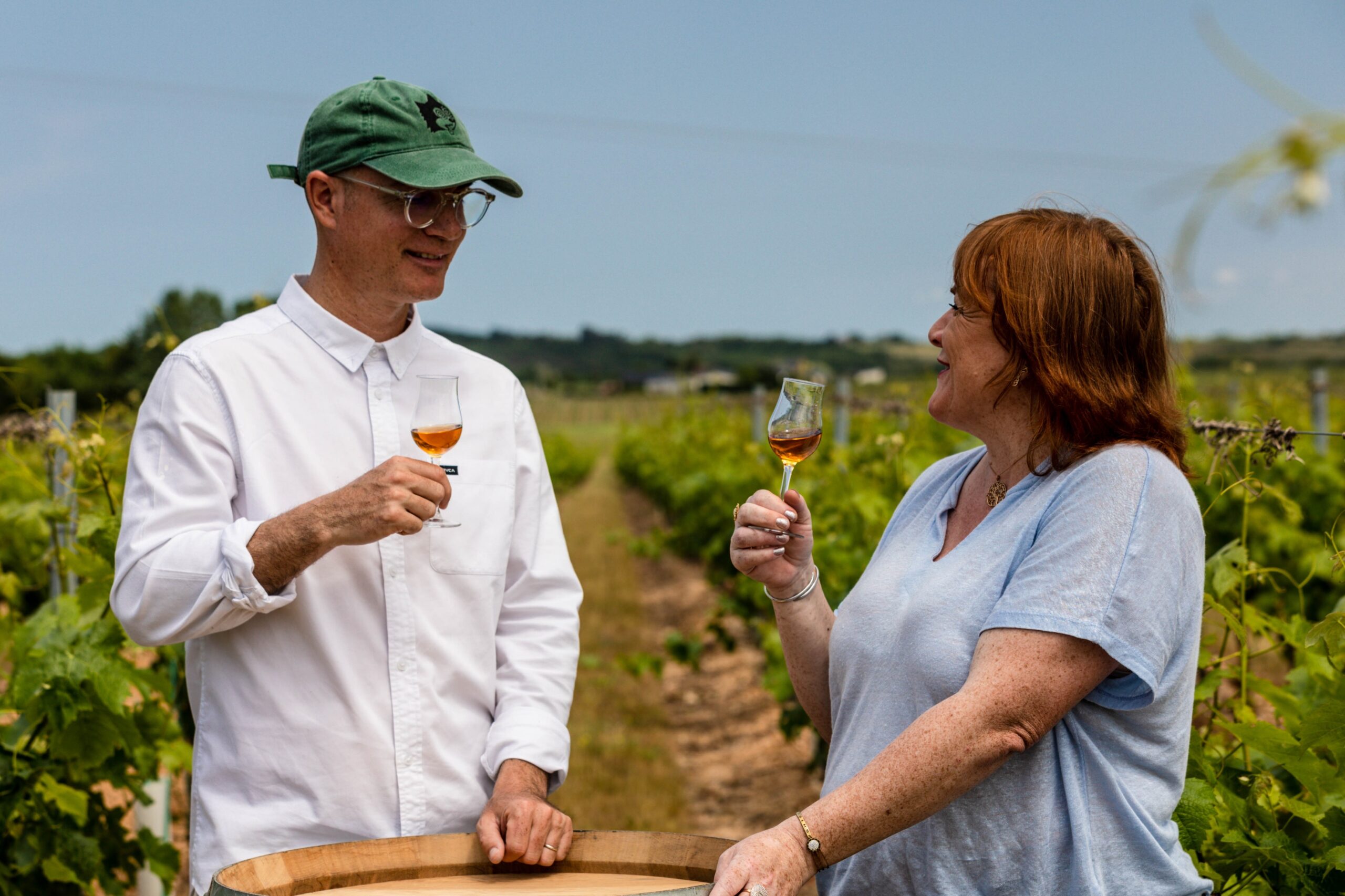 Lucas Beaufort and St Remy master blender, Cécile Roudaut.