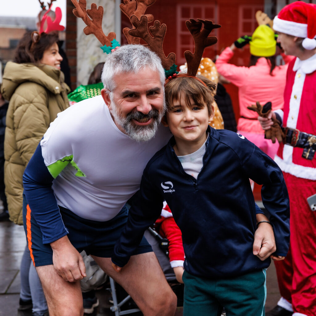 Rennie Grove Peace Hospice's annual Rudolph Run through St Albans. Photo: Neil Marshment