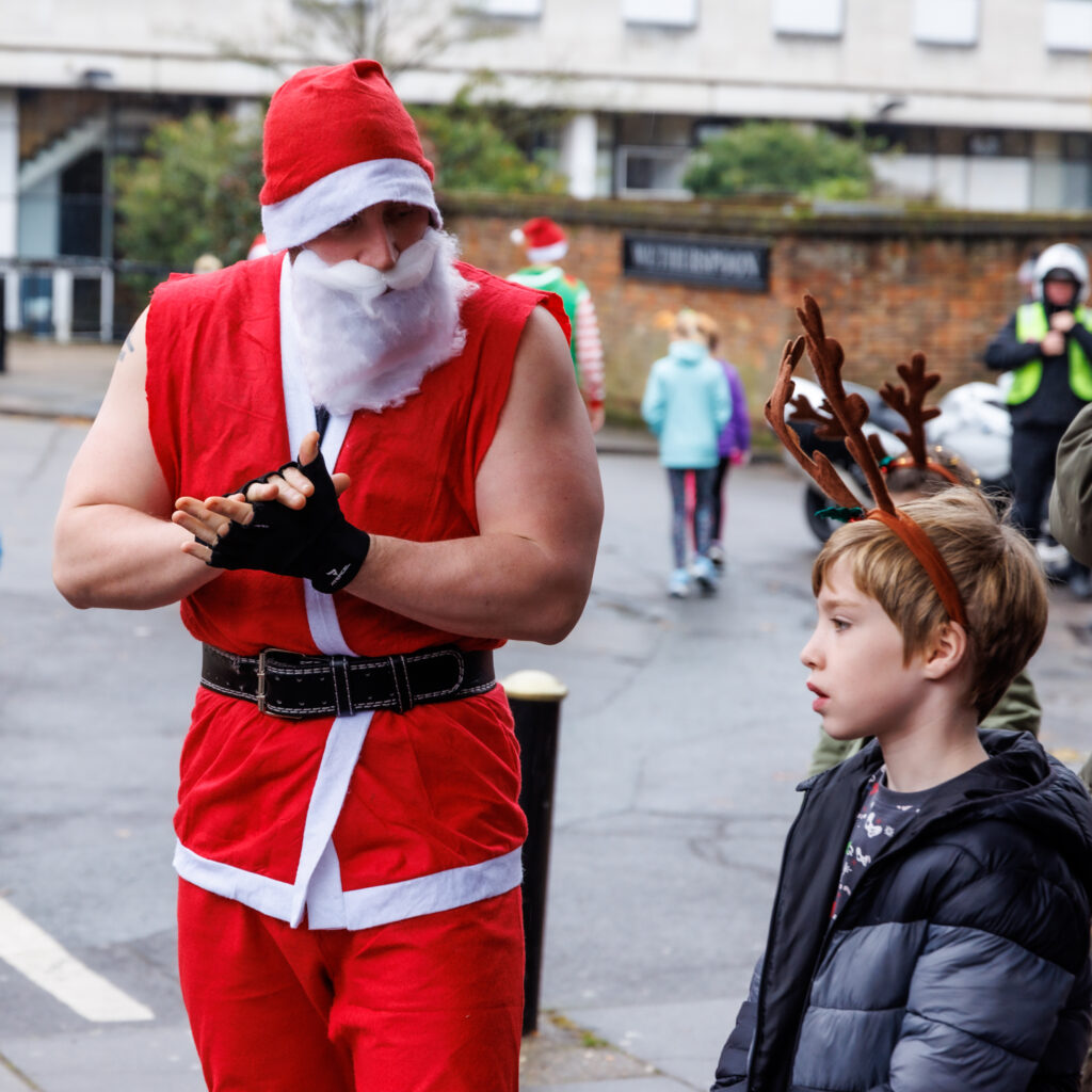Rennie Grove Peace Hospice's annual Rudolph Run through St Albans. Photo: Neil Marshment