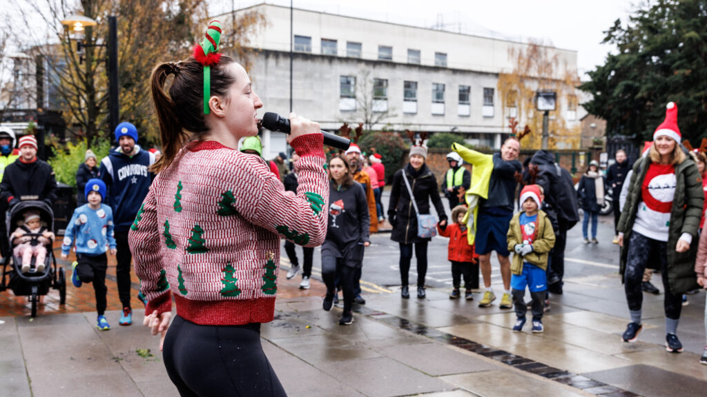 Rennie Grove Peace Hospice's annual Rudolph Run through St Albans. Photo: Neil Marshment