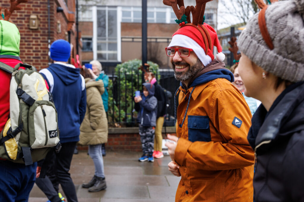 Rennie Grove Peace Hospice's annual Rudolph Run through St Albans. Photo: Neil Marshment