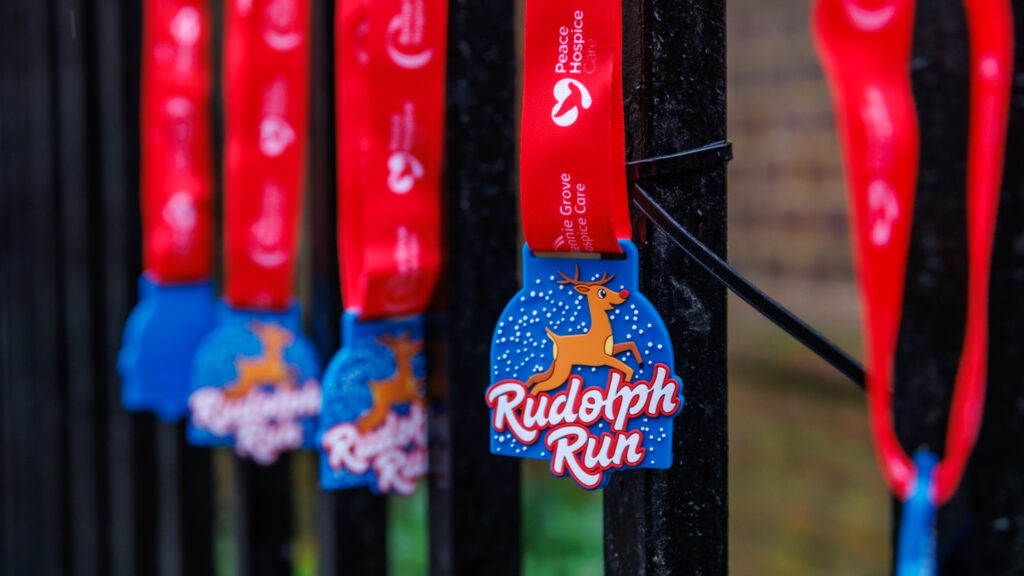 Rennie Grove Peace Hospice's annual Rudolph Run through St Albans. Photo: Neil Marshment