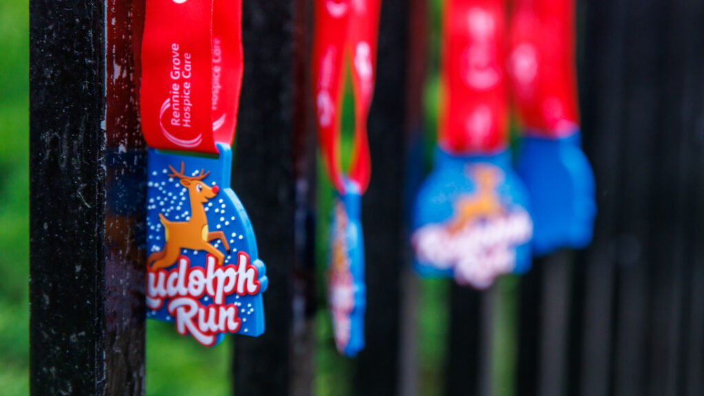 Rennie Grove Peace Hospice's annual Rudolph Run through St Albans. Photo: Neil Marshment