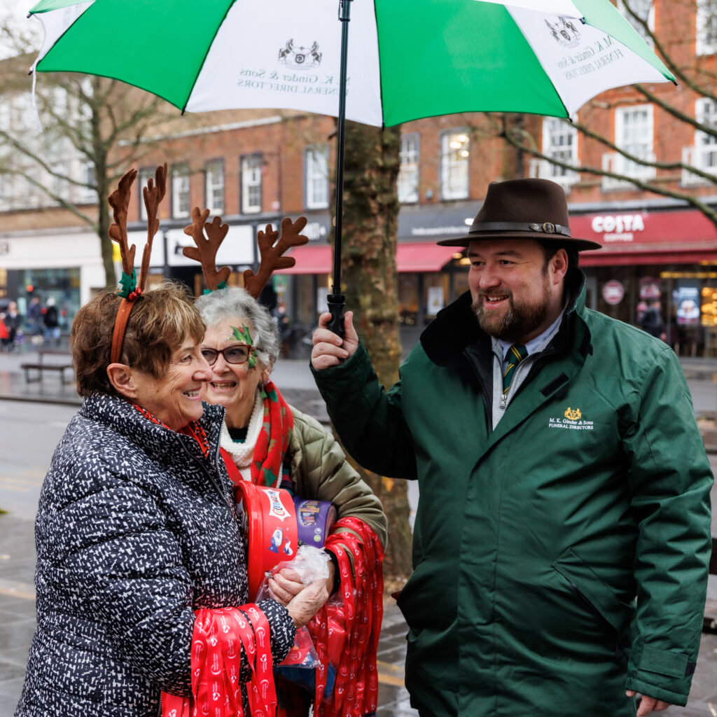 Rennie Grove Peace Hospice's annual Rudolph Run through St Albans. Photo: Neil Marshment