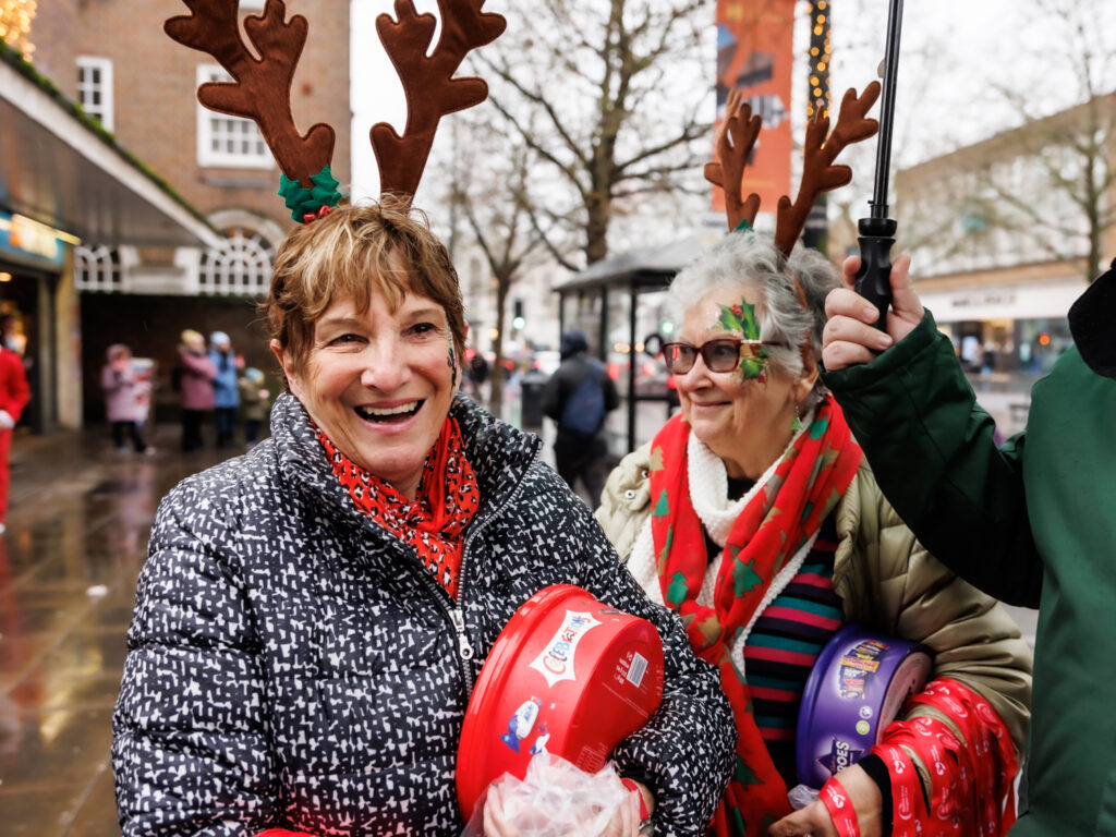 Rennie Grove Peace Hospice's annual Rudolph Run through St Albans. Photo: Neil Marshment