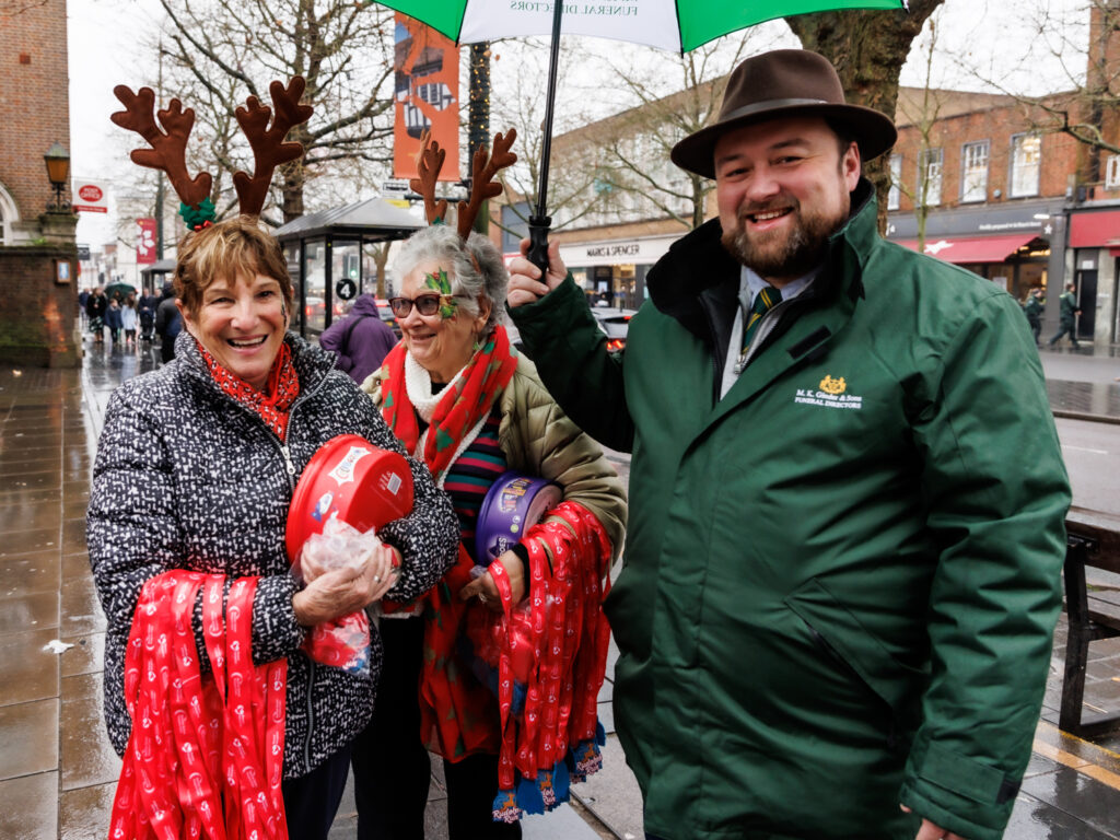 Rennie Grove Peace Hospice's annual Rudolph Run through St Albans. Photo: Neil Marshment