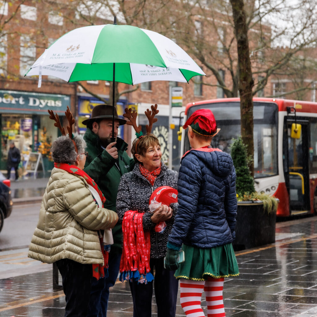 Rennie Grove Peace Hospice's annual Rudolph Run through St Albans. Photo: Neil Marshment