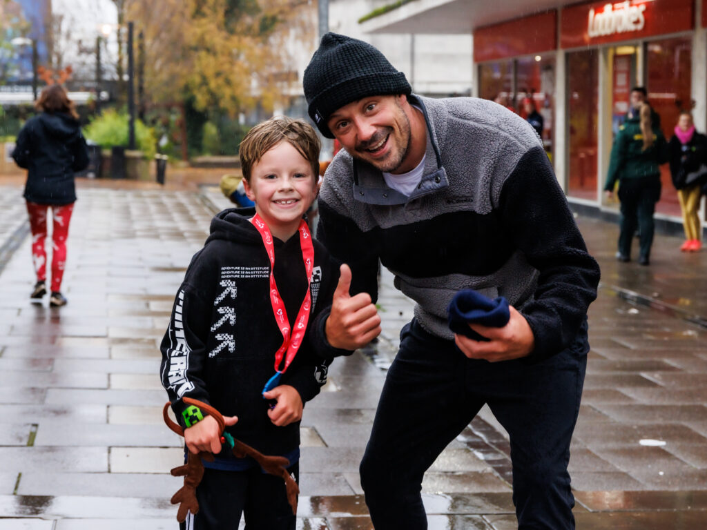 Rennie Grove Peace Hospice's annual Rudolph Run through St Albans. Photo: Neil Marshment