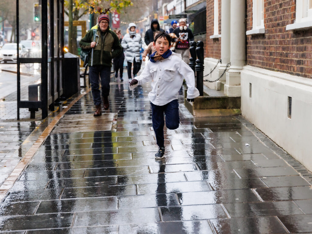 Rennie Grove Peace Hospice's annual Rudolph Run through St Albans. Photo: Neil Marshment