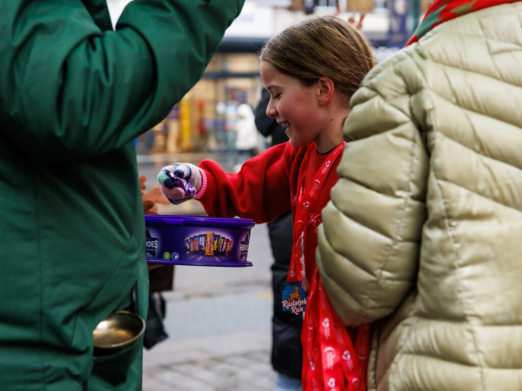 Rennie Grove Peace Hospice's annual Rudolph Run through St Albans. Photo: Neil Marshment