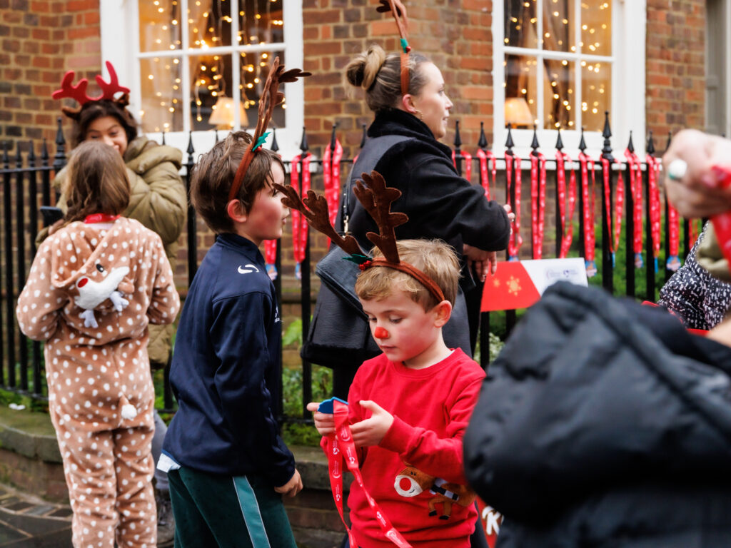 Rennie Grove Peace Hospice's annual Rudolph Run through St Albans. Photo: Neil Marshment