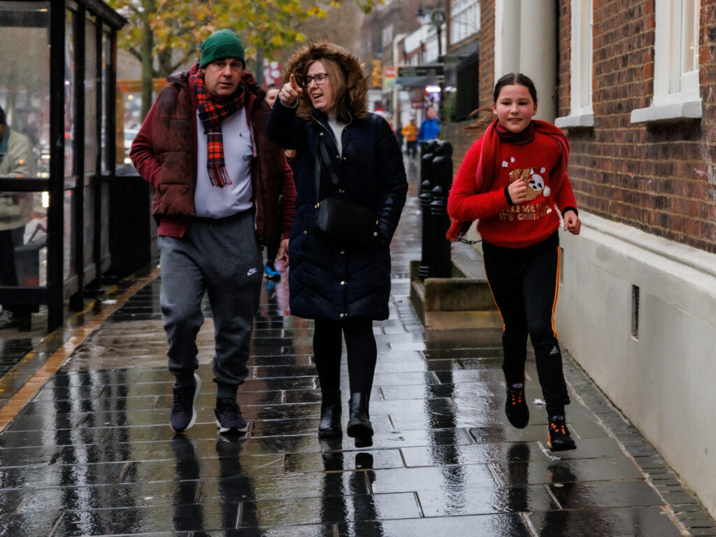 Rennie Grove Peace Hospice's annual Rudolph Run through St Albans. Photo: Neil Marshment