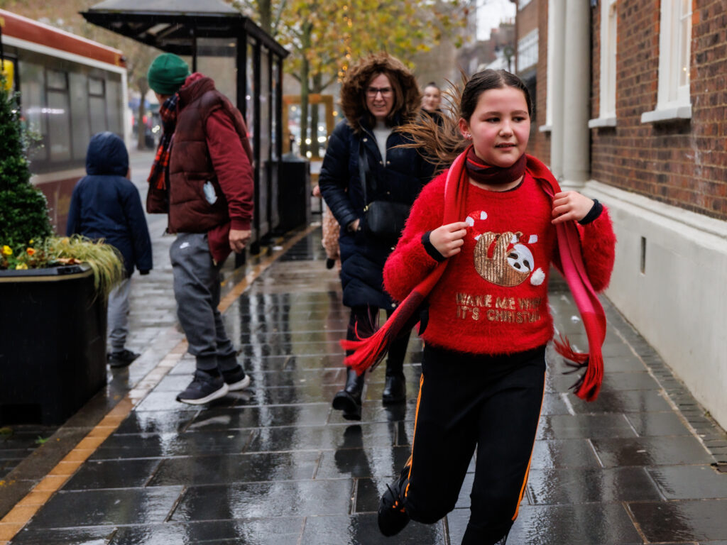 Rennie Grove Peace Hospice's annual Rudolph Run through St Albans. Photo: Neil Marshment
