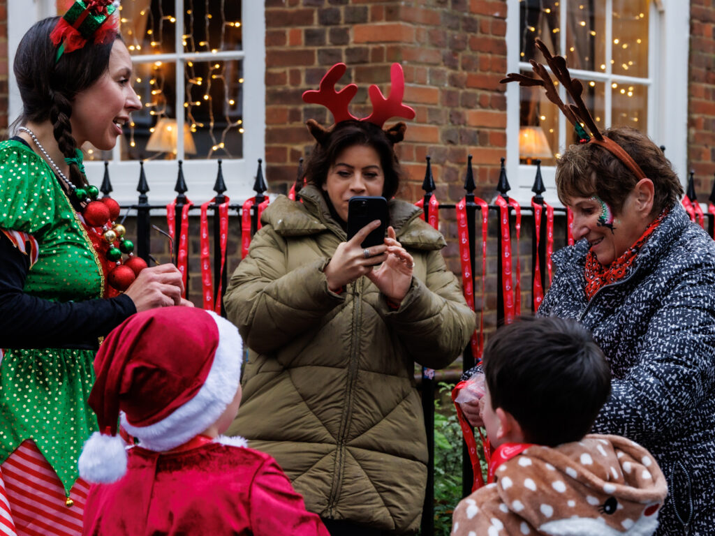 Rennie Grove Peace Hospice's annual Rudolph Run through St Albans. Photo: Neil Marshment