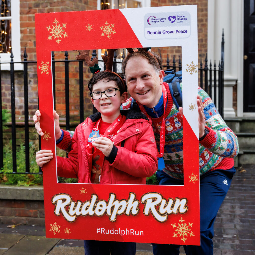 Rennie Grove Peace Hospice's annual Rudolph Run through St Albans. Photo: Neil Marshment