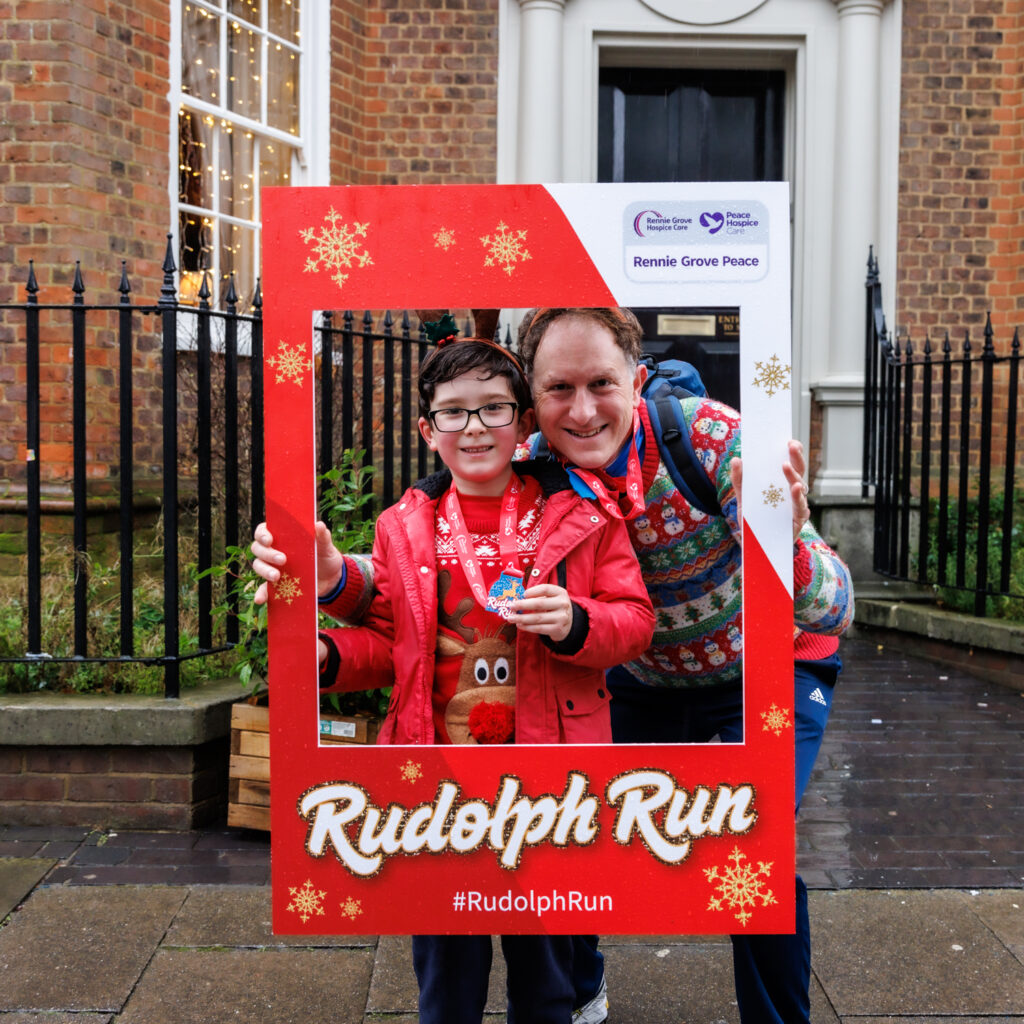 Rennie Grove Peace Hospice's annual Rudolph Run through St Albans. Photo: Neil Marshment