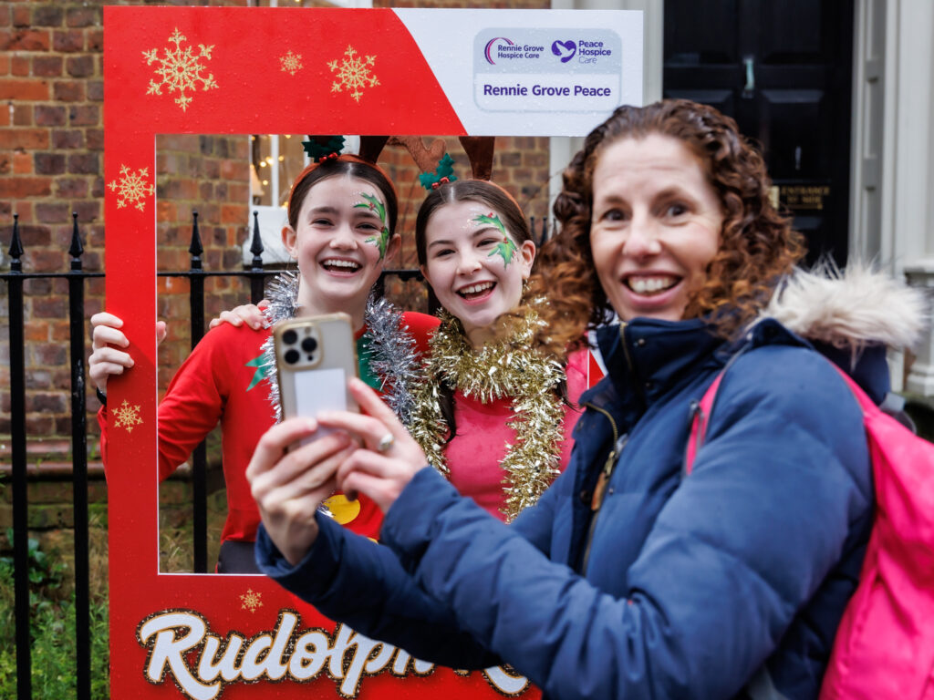 Rennie Grove Peace Hospice's annual Rudolph Run through St Albans. Photo: Neil Marshment