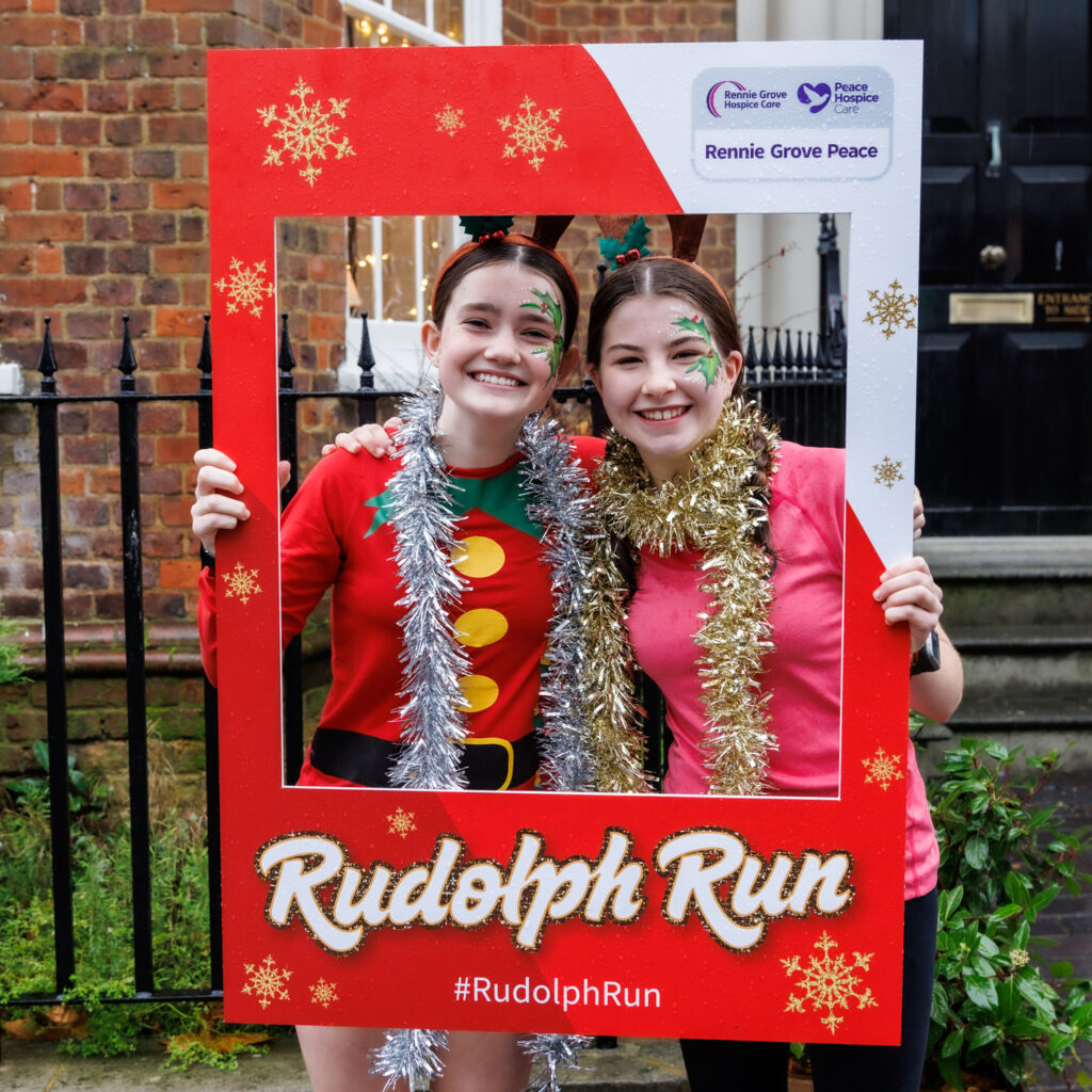 Rennie Grove Peace Hospice's annual Rudolph Run through St Albans. Photo: Neil Marshment