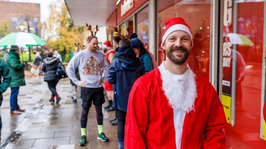 Rennie Grove Peace Hospice's annual Rudolph Run through St Albans. Photo: Neil Marshment