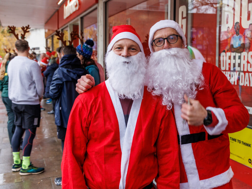 Rennie Grove Peace Hospice's annual Rudolph Run through St Albans. Photo: Neil Marshment