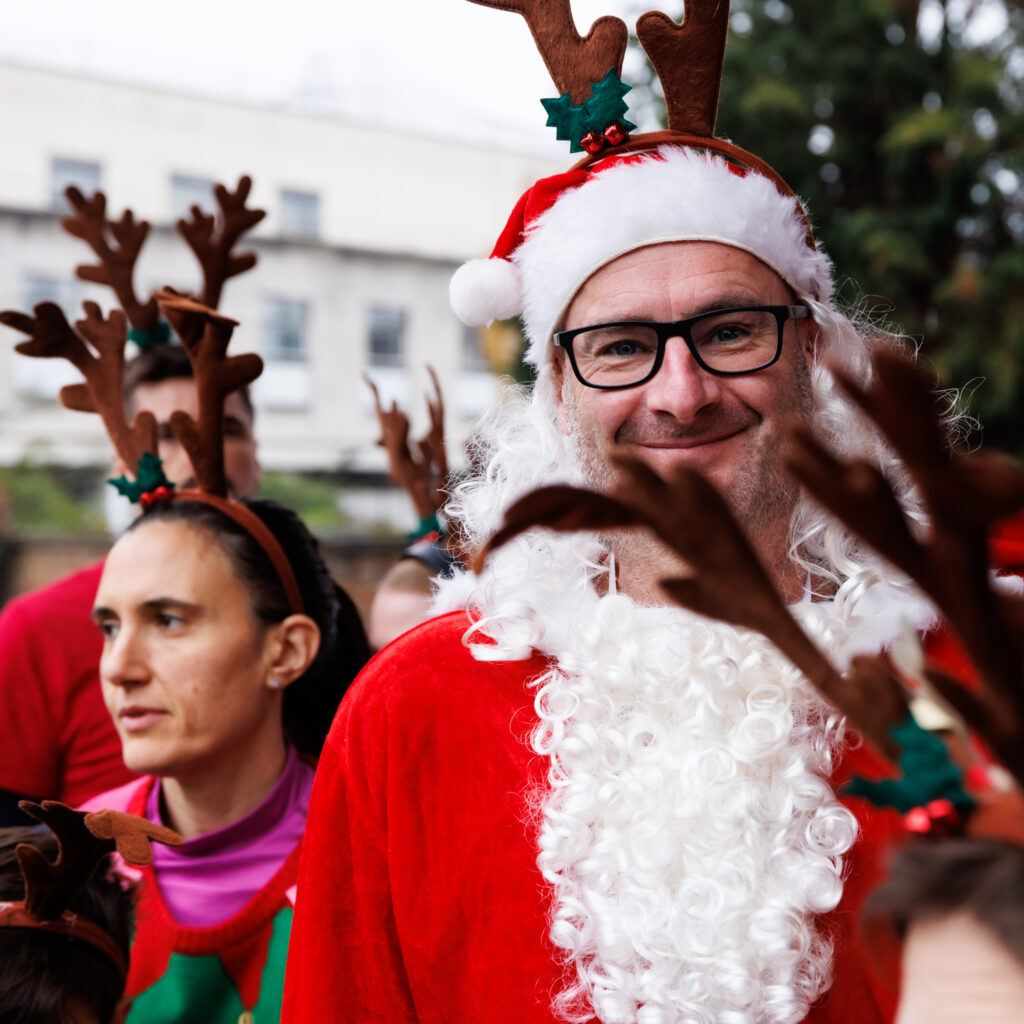 Rennie Grove Peace Hospice's annual Rudolph Run through St Albans. Photo: Neil Marshment