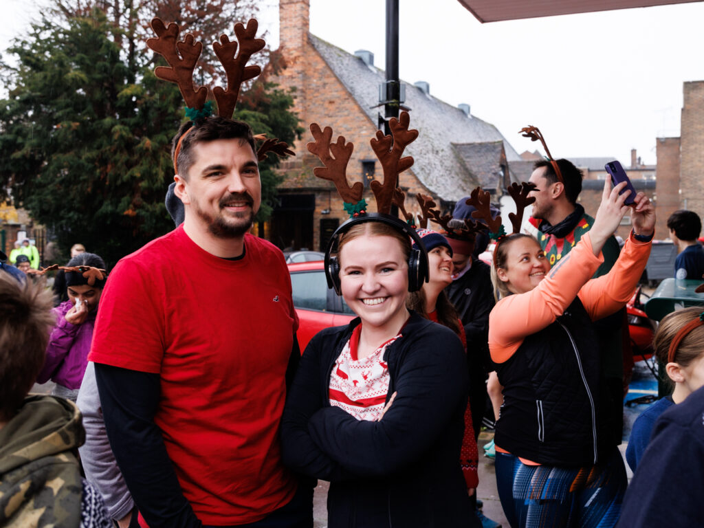 Rennie Grove Peace Hospice's annual Rudolph Run through St Albans. Photo: Neil Marshment