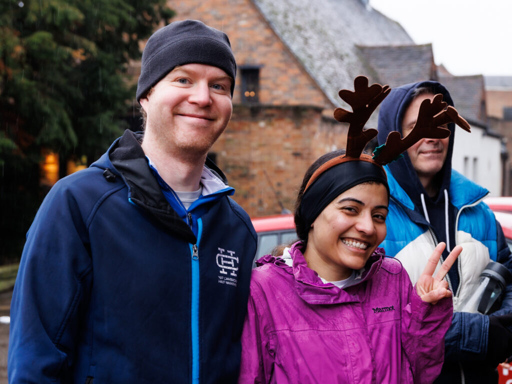 Rennie Grove Peace Hospice's annual Rudolph Run through St Albans. Photo: Neil Marshment