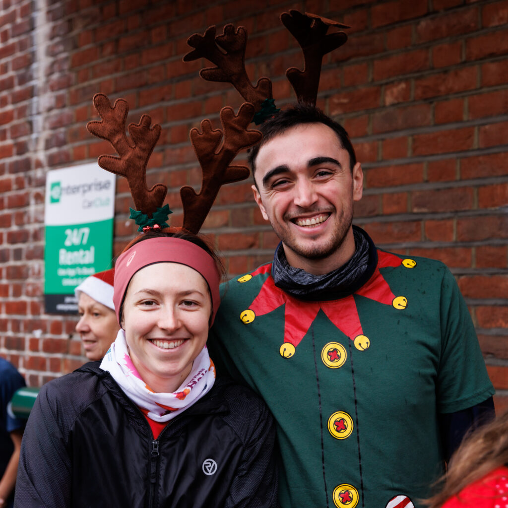 Rennie Grove Peace Hospice's annual Rudolph Run through St Albans. Photo: Neil Marshment