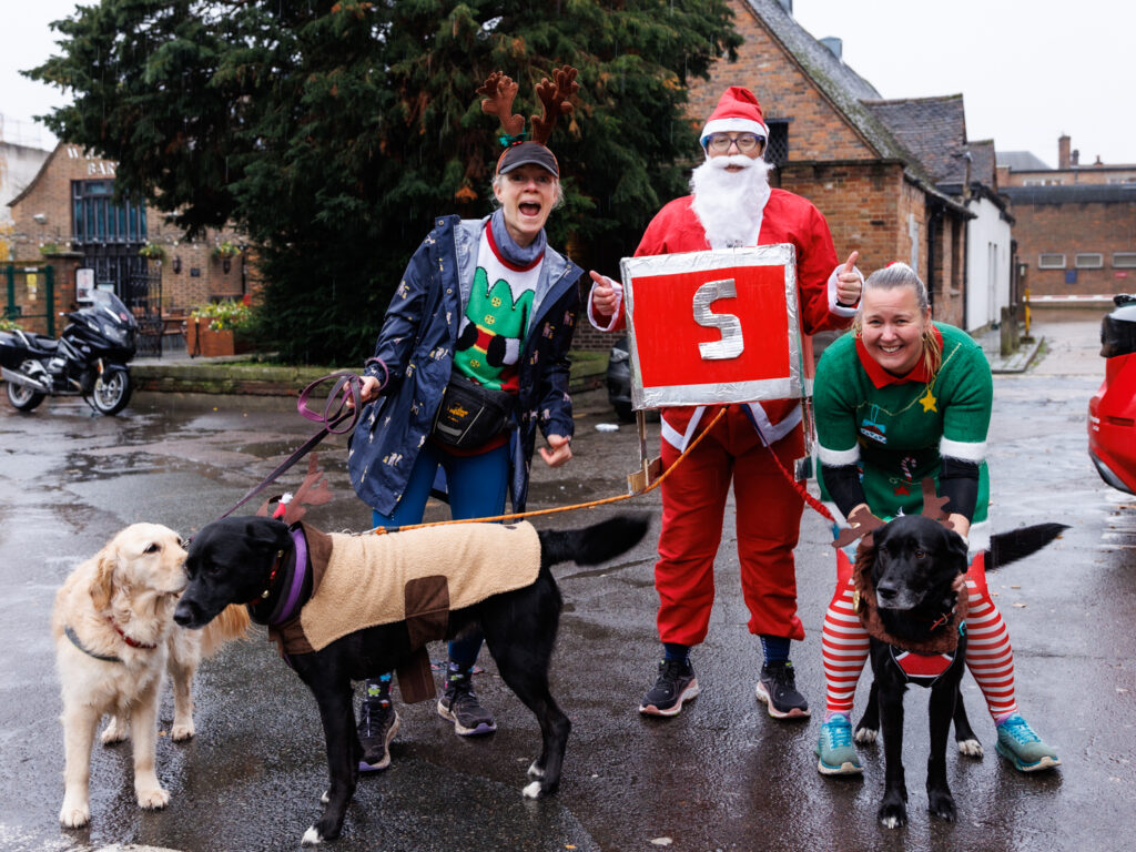 Rennie Grove Peace Hospice's annual Rudolph Run through St Albans. Photo: Neil Marshment