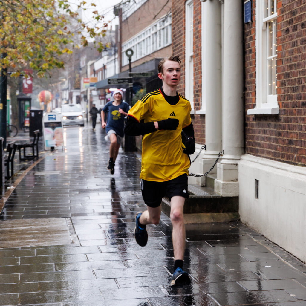 Rennie Grove Peace Hospice's annual Rudolph Run through St Albans. Photo: Neil Marshment